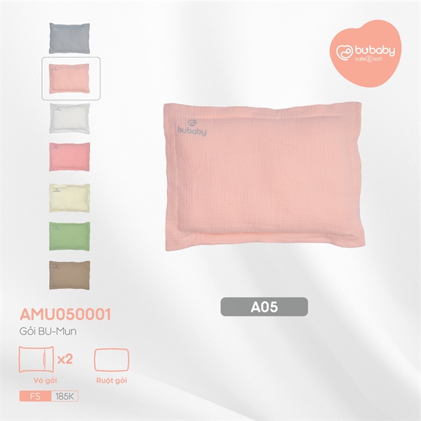 Gối bông muslin Bubaby AMU05