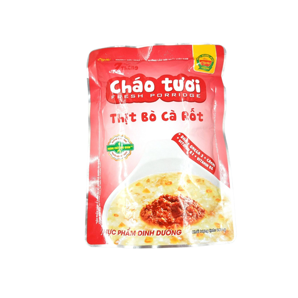 Date-Cháo tươi Cây Thị thịt bò túi 260g 7M+ (171045) 7/5/26