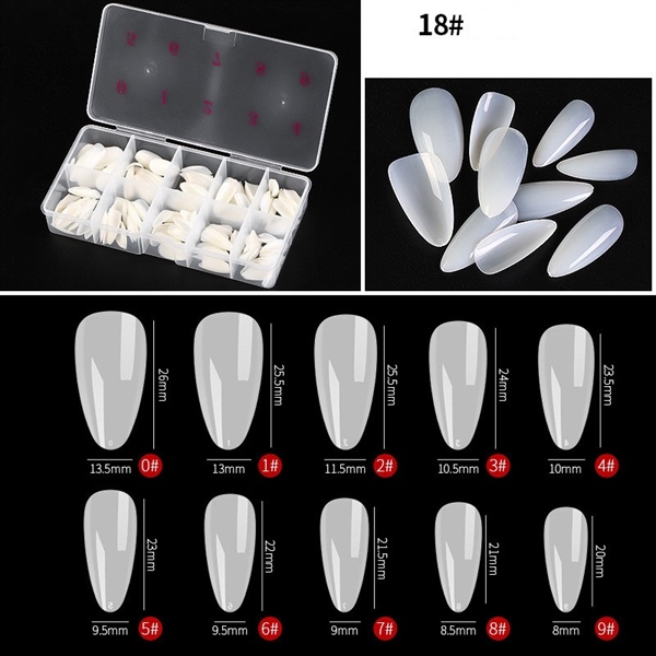 Móng úp form hạt dưa TN 500pcs