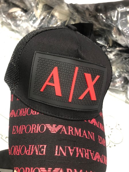 Nón QC- AX đen Đỏ