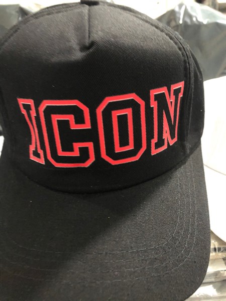 Nón HHN- in ICON đỏ- Đen