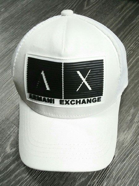 Nón Full Trắng Logo Đen AX