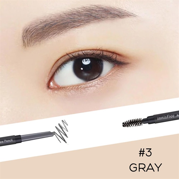 INNISFREE - Auto Eyebrow Pencil, 3 Gray