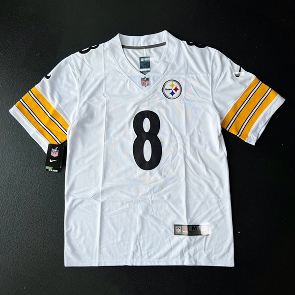 Áo NFL Pittsburgh Steelers - Số 8 - Trắng phối vàng - Nike