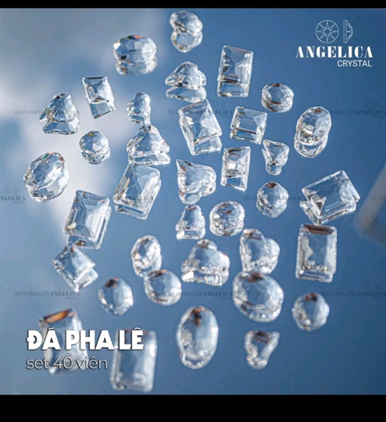 Đá thủy tinh trong suốt ,1 sét 40v