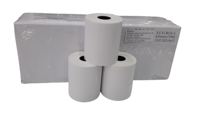 Giấy điện tim 3 cần 63mmx30m (Malaysia)