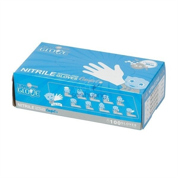 Găng tay Nitrile I'm Gloves Comfort 3.5gr - không bột màu xanh - Size M