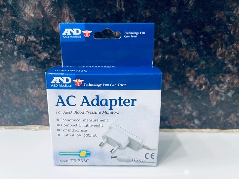 Adapter - AND (Bộ đổi điện AC cho máy huyết áp, Model: TB233C)