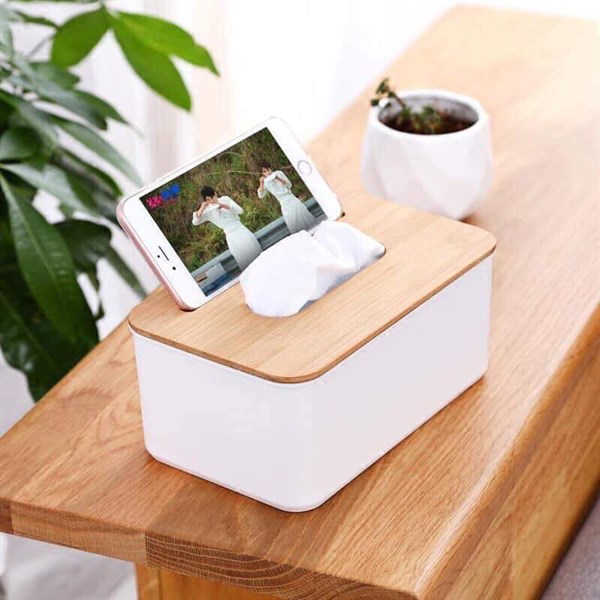 Hộp đựng giấy giả gỗ