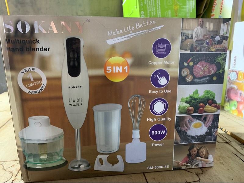 máy say cầm tay sokany 5in1