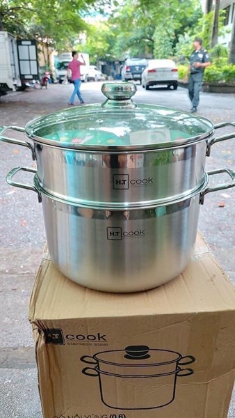 Nồi hấp 2 tầng ht Size 28 cm