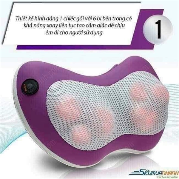 Gối matxa magic 6 bi ( đẹp )