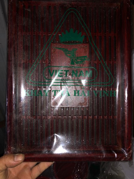 Khay trà chữ nhật bé