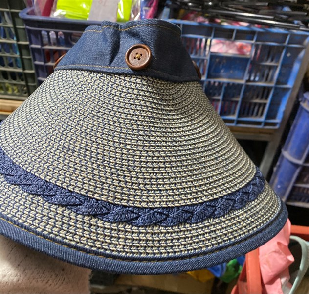 Mũ lưỡi trai nữ hở tróp ( có 5 cúc cài )