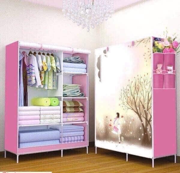 Tủ vải 2 buồng 3D