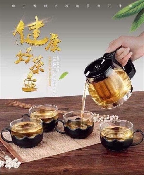 Bộ bình trà kèm 4 cốc