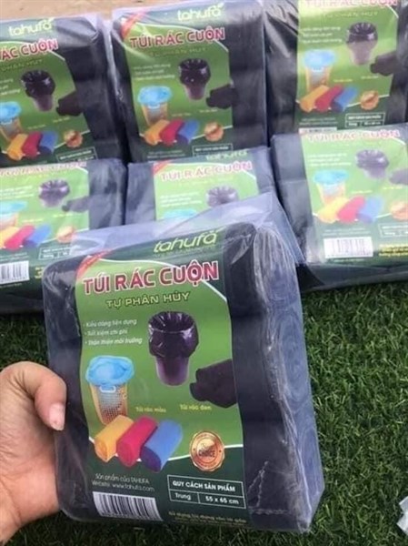 Túi rác đen 3 cuộn to