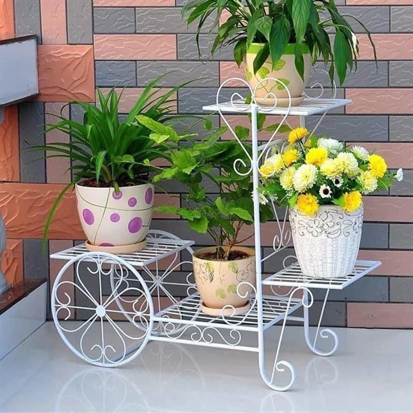 Kệ hoa bánh xe