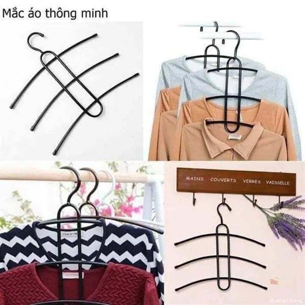 Móc treo áo 3 tầng