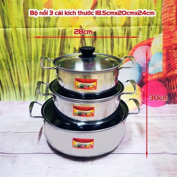 Bộ nồi 3 chiếc