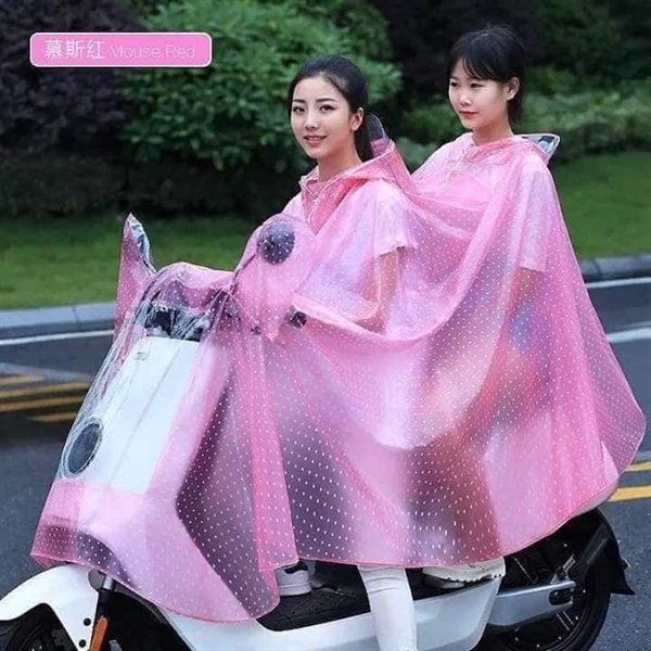 Áo mưa chấm bi 2 đầu