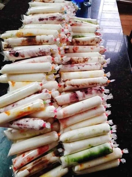 Sữa chua hoa quả túi