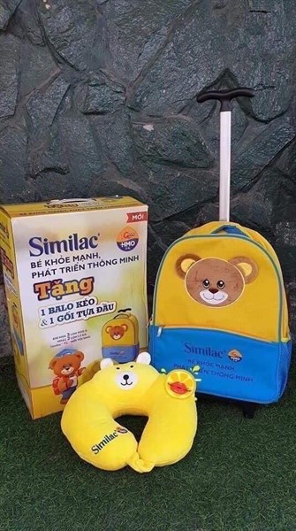 Ba lô kèm gối đỡ cổ quà tặng từ similac