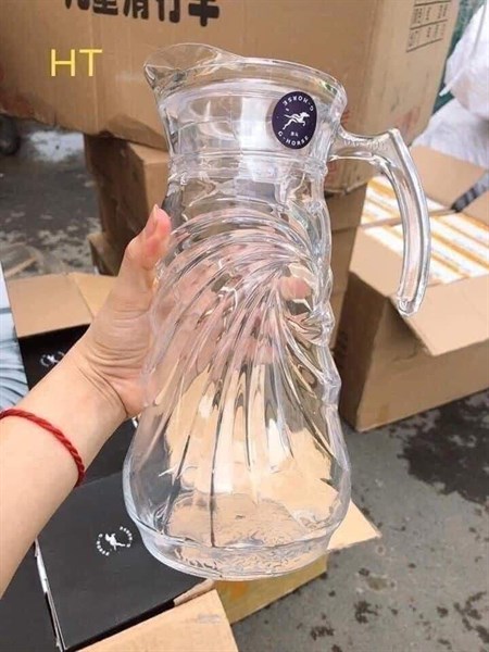 Bình thuỷ tinh trắng 1,8l