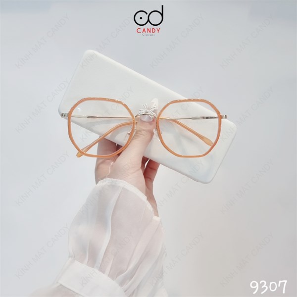 Gọng kính đa giác kim loại 9307
