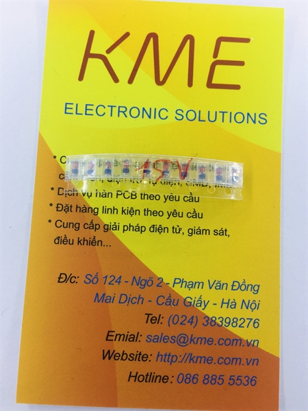 Diode zener 15V 0.5W dán 1206 ZMM15V (dây 10c)