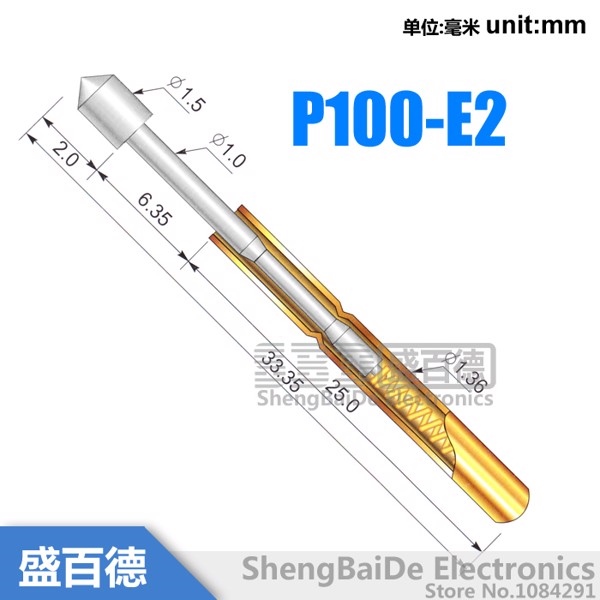 Kim test mạch (Pogo pin) P100-E2