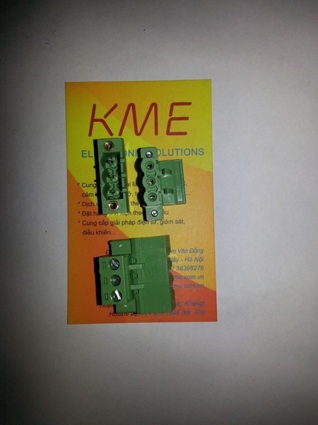 CONN TERMINAL 3P KF2EDGKM-5.08-3P chân cong có tai