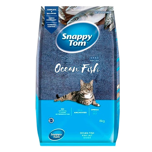 Hạt Snappy Tom mix cá cơm sấy cho mèo