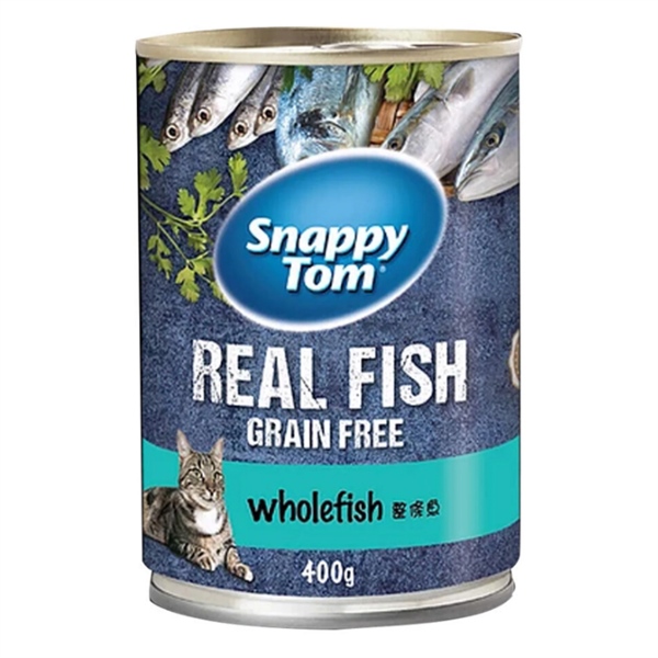 Pate Snappy Tom Real Fish cho mèo 400g