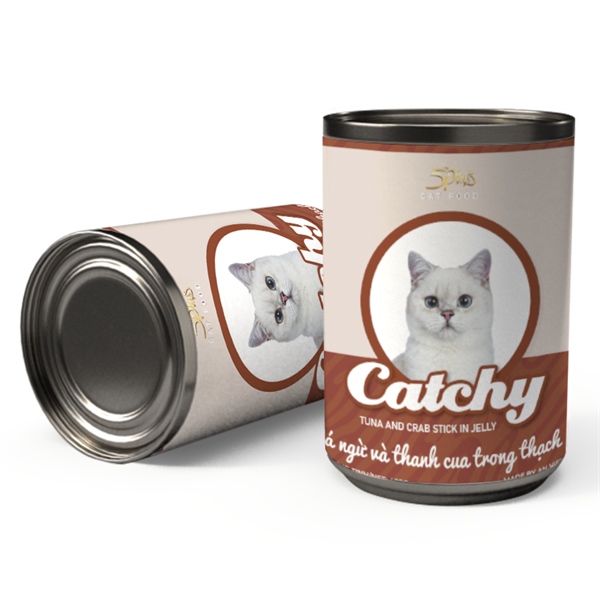 Pate 5Plus Catchy cho mèo trưởng thành 400g