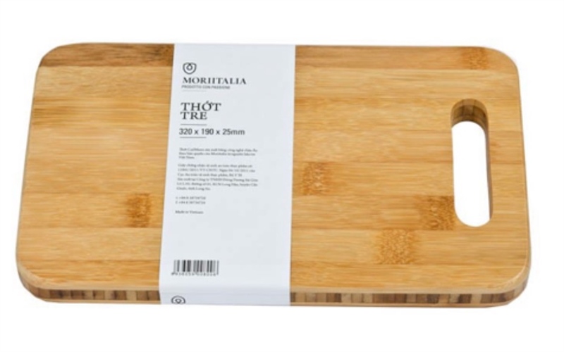 Thớt tre tự nhiên Moriitalia 32X19X2.5 - 008006