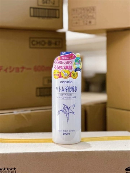 Nước hoa hồng gạo naturie Hatomuji 500ml *18 chai