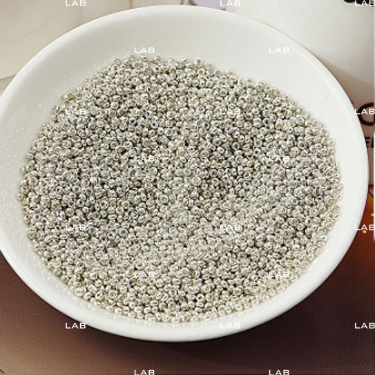 Hạt cườm tròn trám nhũ 2mm