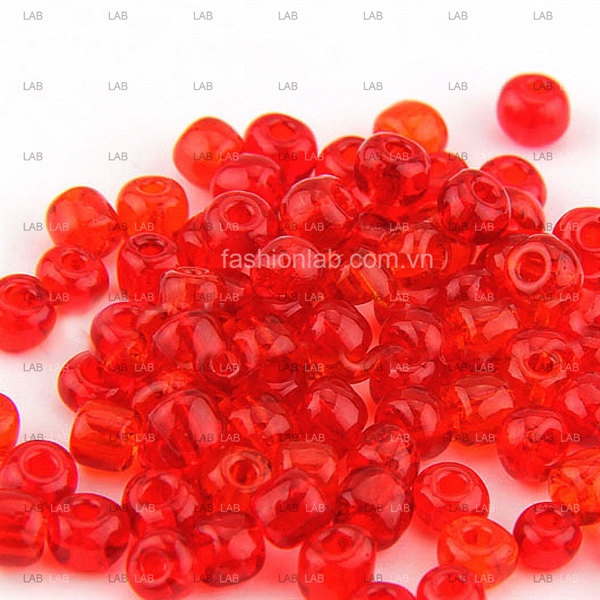 Hạt cườm pha lê trong suốt xỏ lỗ - 2mm #020302 #TH