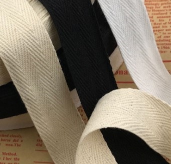 Dây vải cotton bện xương cá_Bản 2cm #020602