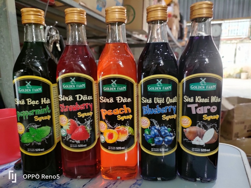 Siro Goldenfarm Các Vị 520ml
