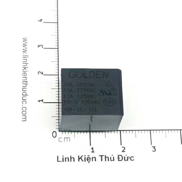 GH-1C-12L Relay 12V 10A Chính Hãng Golden Relay (Cái)