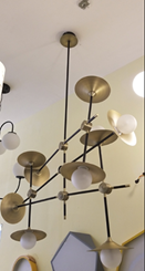 Đèn trang trí - loa kèn mạ đồng/9xG9