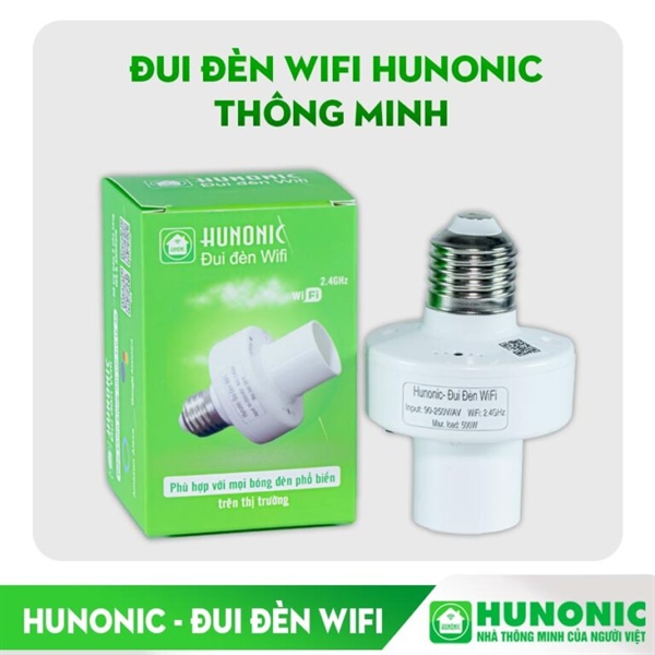 ĐUI ĐÈN WIFI THÔNG MINH HUNONIC