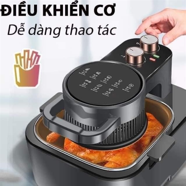 NỒI CHIÊN KHÔNG DẦU CAMEL 12L NẮP KIẾNG TRÊN
