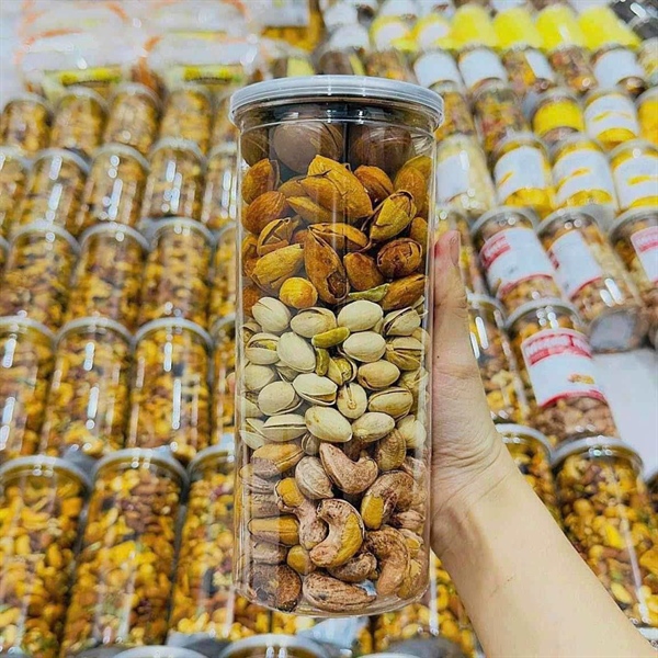 Hạt mix 4 loại ( dẻ cười - hạnh nhân-điều-macca) 500g Chiến Lan - Ảnh 1