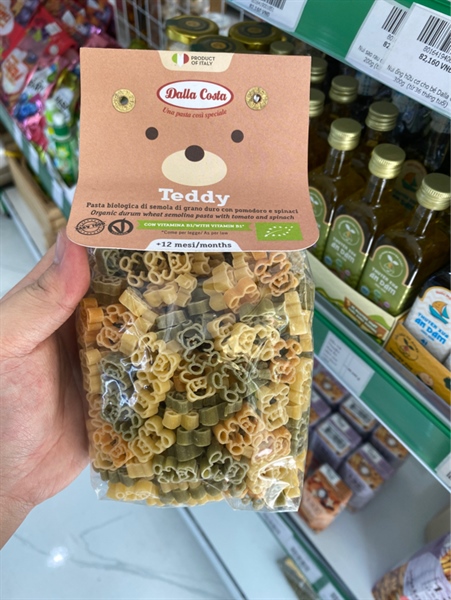 Nui Rau Củ Hữu Cơ Hình( Gấu Teddy 200G - Dalla Costa)