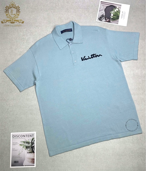 Polo LV len xanh
