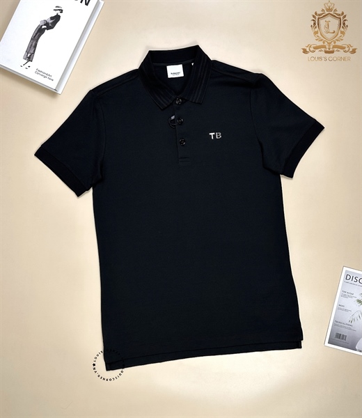 Polo Burberry đen tag TB sắt