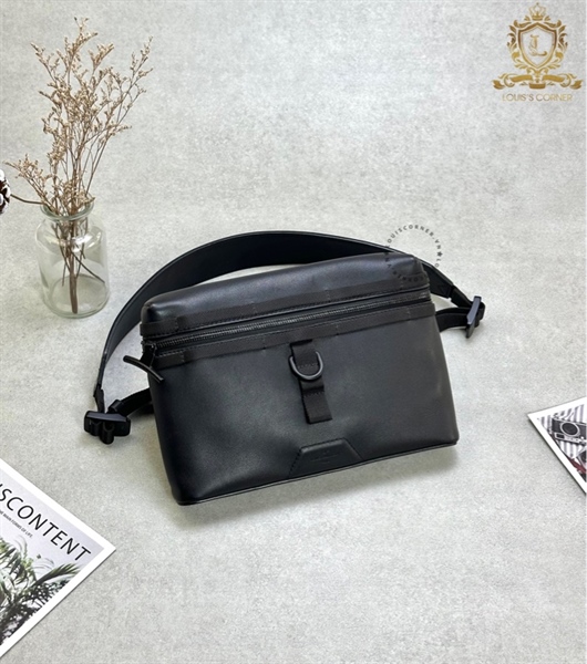 Túi đeo chéo LV mini đen trơn quai mono